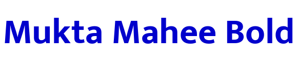 Mukta Mahee Bold フォント
